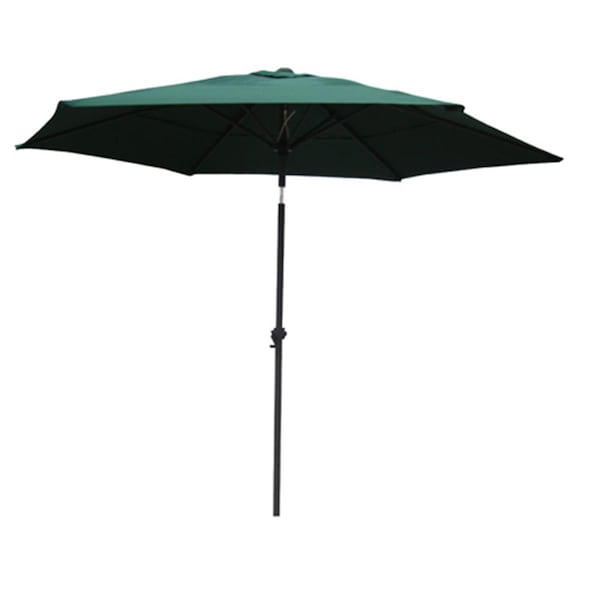 International Caravan YF-1104-2.5M and FG Outdoor 8 Foot Aluminum Umbrella Forest Green - YF-1104-2.5M/FG