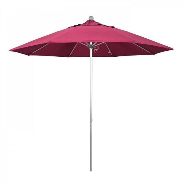 California Umbrella Patio Umbrella, Octagon, 103" H, Sunbrella Fabric, Hot Pink - 194061005620