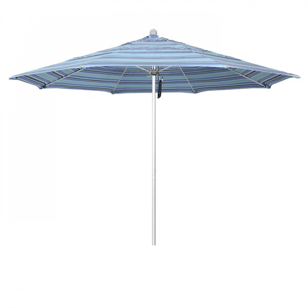 California Umbrella Patio Umbrella, Octagon, 107" H, Sunbrella Fabric, Dolce Oasis - 194061000373