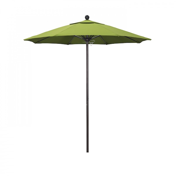 California Umbrella Patio Umbrella, Octagon, 96" H, Sunbrella Fabric, Parrot - 194061003701