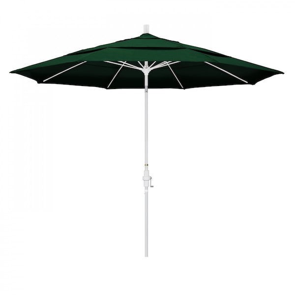 California Umbrella Patio Umbrella, Octagon, 109.5" H, Sunbrella Fabric, Forest Green - 194061021613
