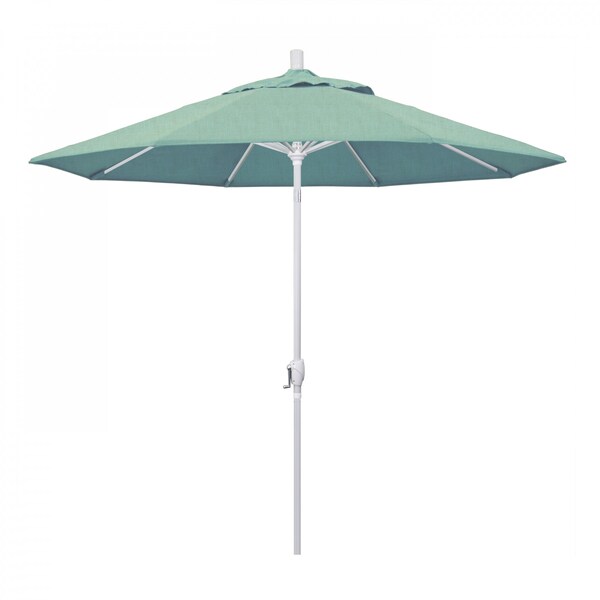 California Umbrella Patio Umbrella, Octagon, 101" H, Sunbrella Fabric, Spa - 194061033883