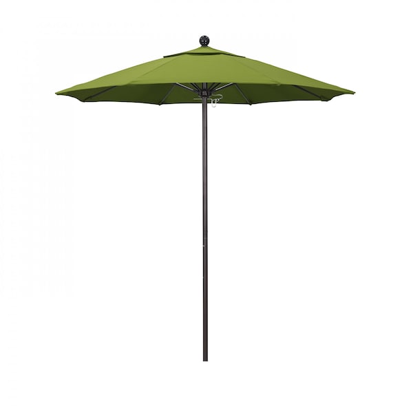 California Umbrella Patio Umbrella, Octagon, 96" H, Sunbrella Fabric, Macaw - 194061003824
