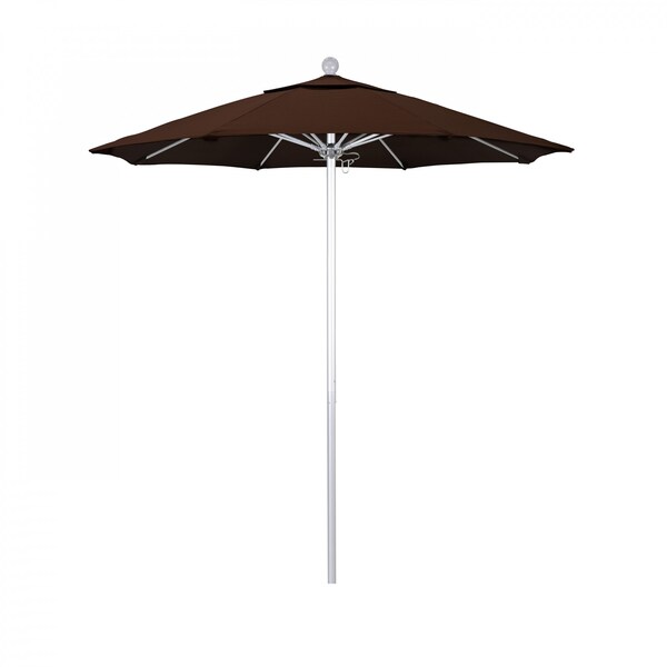 California Umbrella Patio Umbrella, Octagon, 96" H, Sunbrella Fabric, Bay Brown - 194061002971