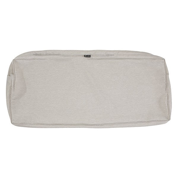 Classic Accessories Montlake Bench/Settee Cushion Slipcover, Heather Grey, 18"x48" - 60-082-011001-RT