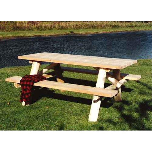 Lakeland Mills Picnic Table with Attached Benches- 6 ft. - CFU232