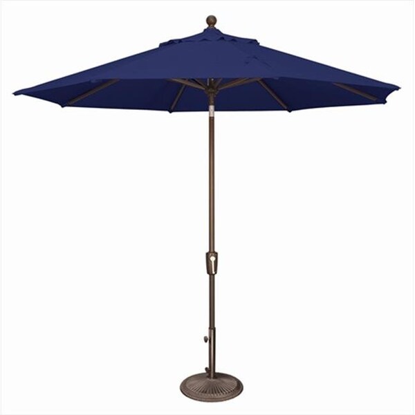 Simplyshade SimplyShade 9 ft. Octagon Push Button Tilt Market Umbrella  Sky Blue - SSUM92-0900-D2406