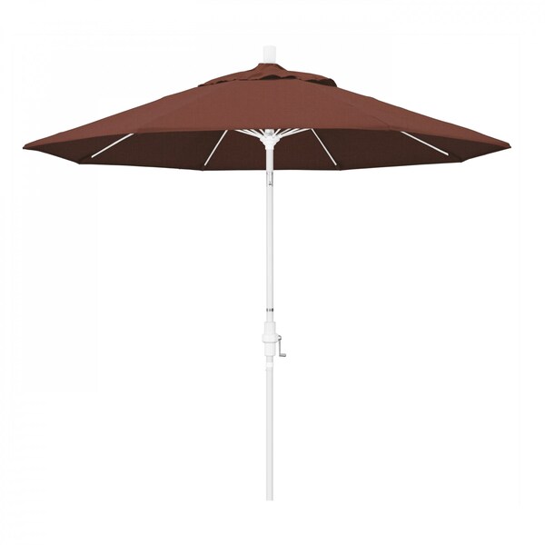 California Umbrella Patio Umbrella, Octagon, 101" H, Olefin Fabric, Terracotta - 194061027141