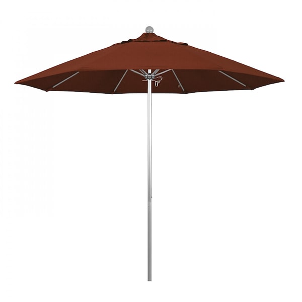 California Umbrella Patio Umbrella, Octagon, 103" H, Olefin Fabric, Terracotta - 194061005910
