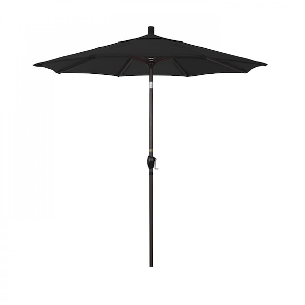 California Umbrella Patio Umbrella, Octagon, 95.5" H, Olefin Fabric, Black - 194061029893