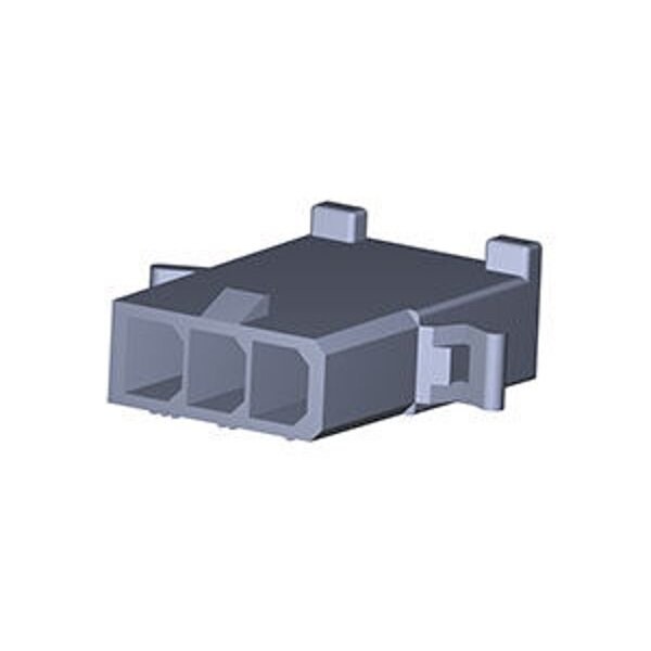 Molex Board Connector, 3 Contact(S), Female, Straight, Wire Terminal, Locking, Natural Insulator - 15311031