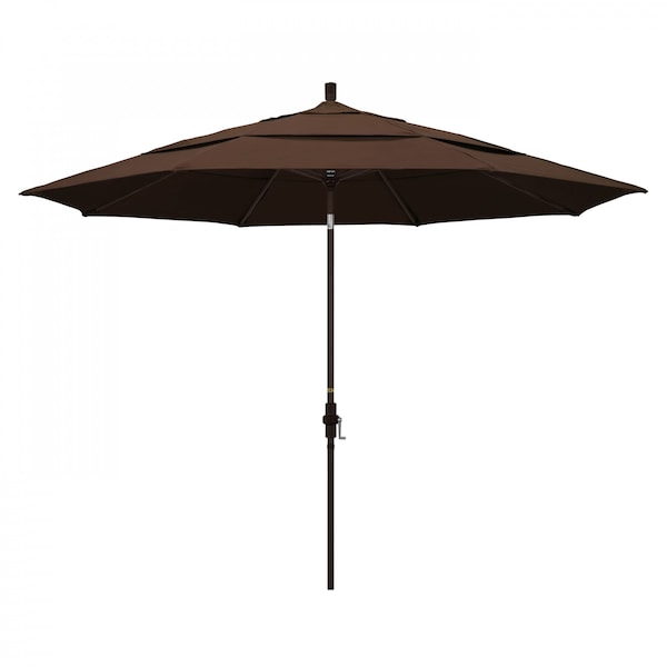 California Umbrella Patio Umbrella, Octagon, 110.5" H, Pacifica Fabric, Mocha - 194061014288