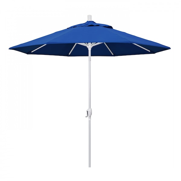 California Umbrella Patio Umbrella, Octagon, 101" H, Pacifica Fabric, Pacific Blue - 194061034422