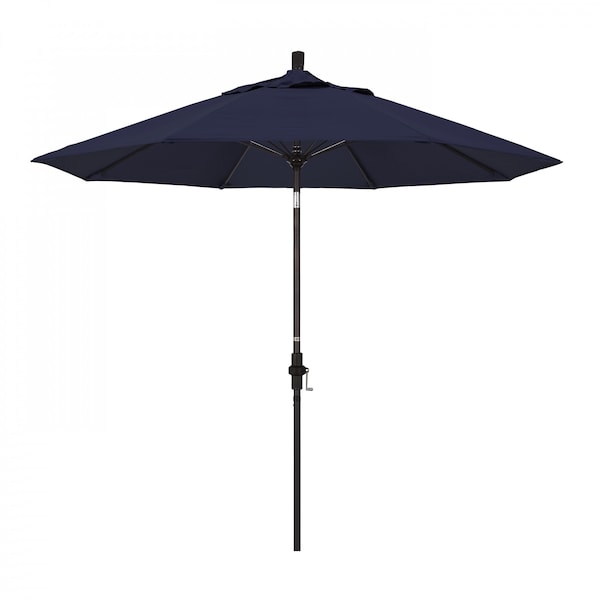 California Umbrella Patio Umbrella, Octagon, 101" H, Pacifica Fabric, Navy - 194061026465