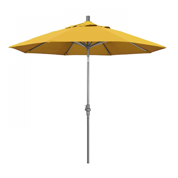 California Umbrella Patio Umbrella, Octagon, 102.38" H, Pacifica Fabric, Yellow - 194061016930