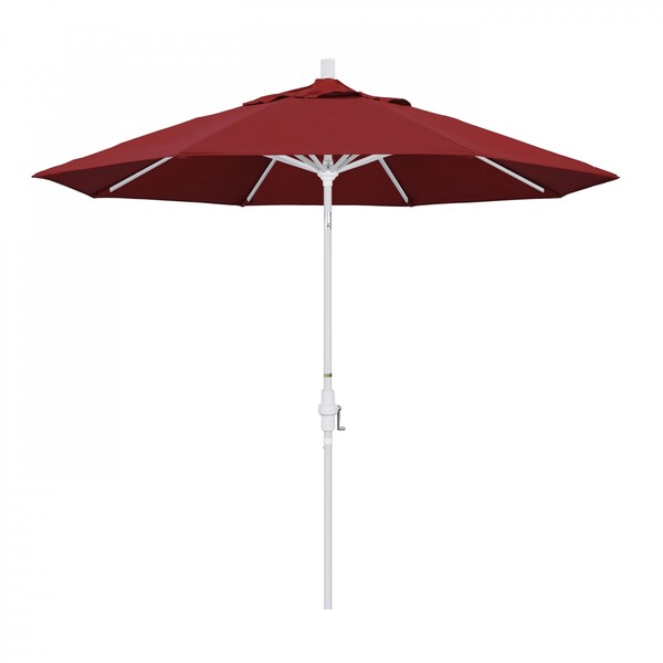 California Umbrella Patio Umbrella, Octagon, 102.38" H, Pacifica Fabric, Red - 194061018576