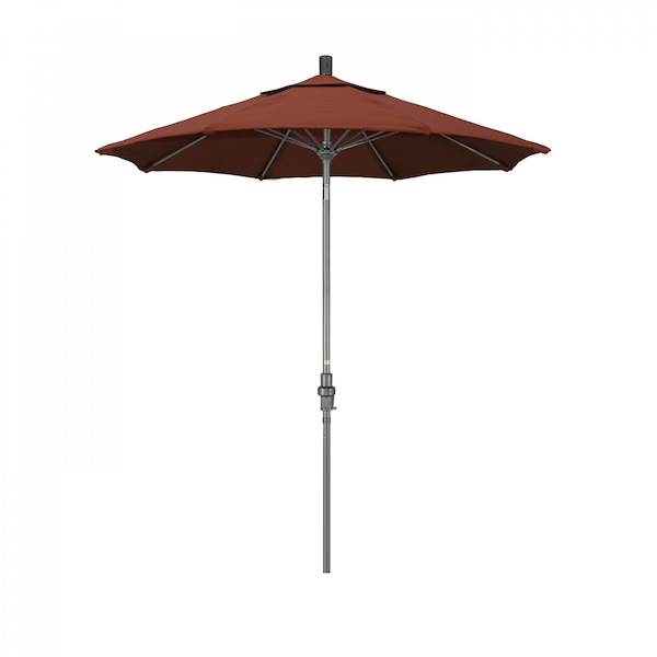 California Umbrella Patio Umbrella, Octagon, 102.5" H, Sunbrella Fabric, Terracotta - 194061023280
