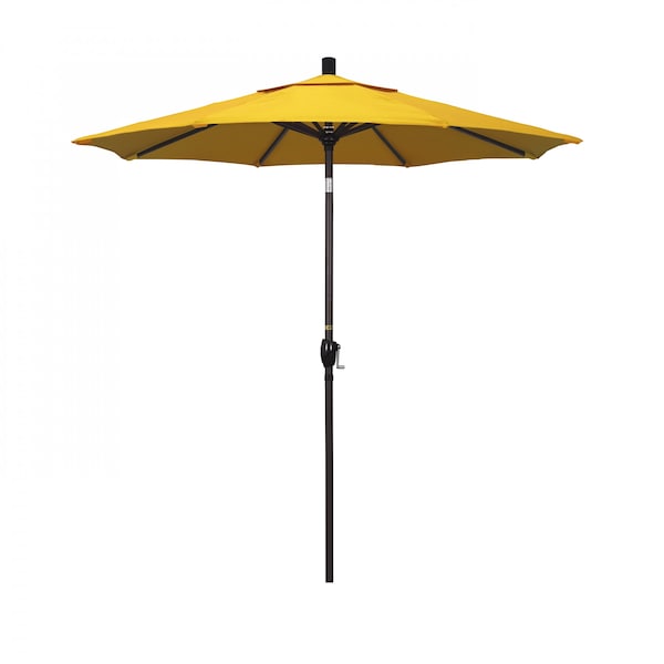 California Umbrella Patio Umbrella, Octagon, 95.5" H, Sunbrella Fabric, Sunflower Yellow - 194061029633