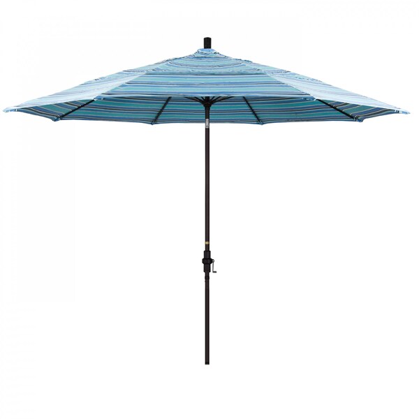 California Umbrella Patio Umbrella, Octagon, 109.5" H, Sunbrella Fabric, Dolce Oasis - 194061020876