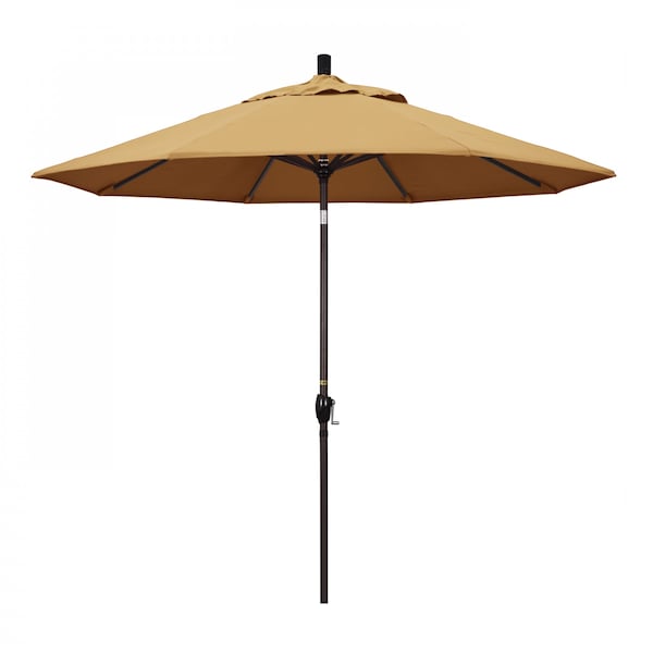 California Umbrella Patio Umbrella, Octagon, 101" H, Sunbrella Fabric, Wheat - 194061032992