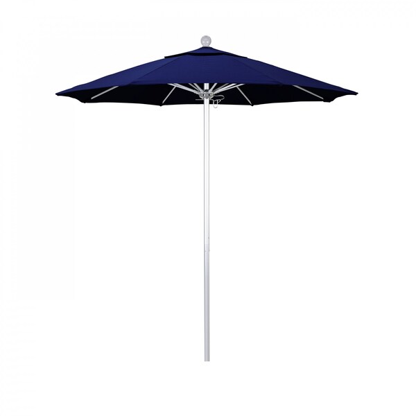 California Umbrella Patio Umbrella, Octagon, 96" H, Sunbrella Fabric, True Blue - 194061003084