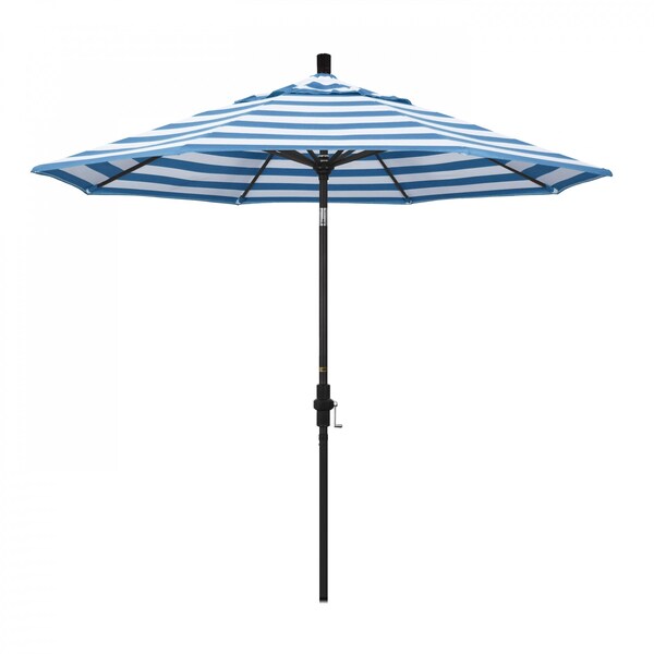 California Umbrella Patio Umbrella, Octagon, 102.38" H, Sunbrella Fabric, Cabana Regatta - 194061019191