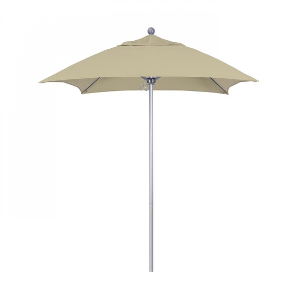 California Umbrella Patio Umbrella, Square, 103.13" H, Sunbrella Fabric, Antique Beige - 194061002568
