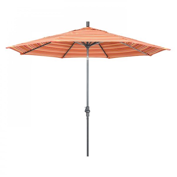 California Umbrella Patio Umbrella, Octagon, 110.5" H, Sunbrella Fabric, Dolce Mango - 194061013069