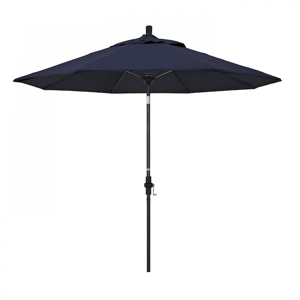 California Umbrella Patio Umbrella, Octagon, 101" H, Sunbrella Fabric, Navy - 194061027691