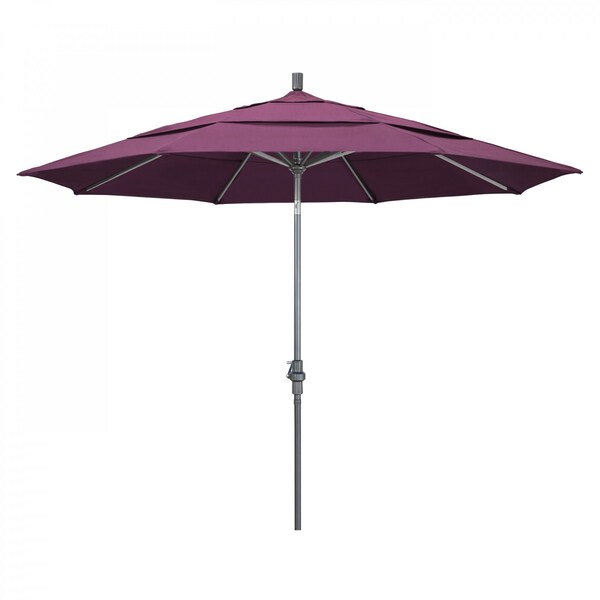 California Umbrella Patio Umbrella, Octagon, 110.5" H, Sunbrella Fabric, Iris - 194061013120