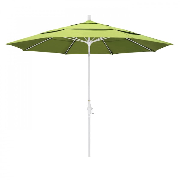 California Umbrella Patio Umbrella, Octagon, 109.5" H, Sunbrella Fabric, Parrot - 194061021453