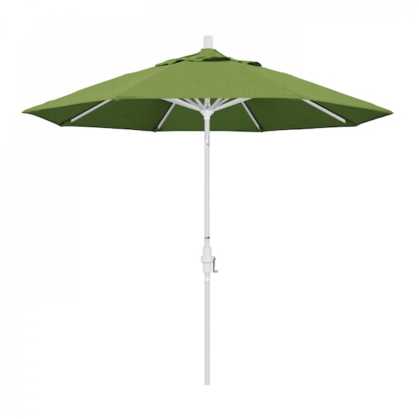 California Umbrella Patio Umbrella, Octagon, 102.38" H, Sunbrella Fabric, Spectrum Cilantro - 194061017876