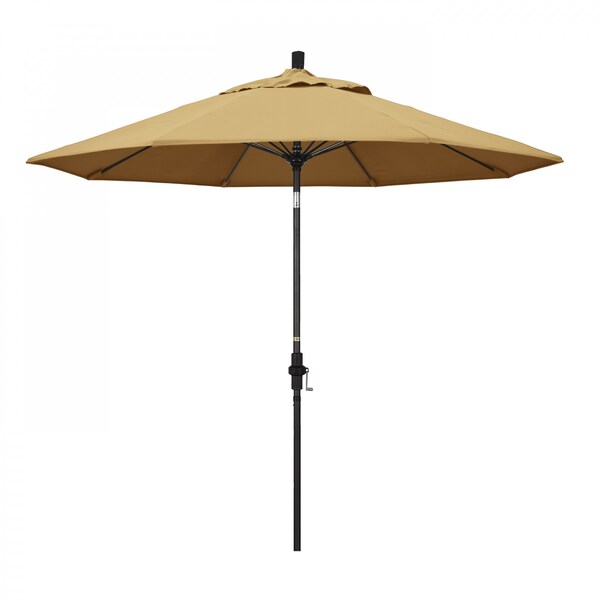 California Umbrella Patio Umbrella, Octagon, 101" H, Sunbrella Fabric, Wheat - 194061027615