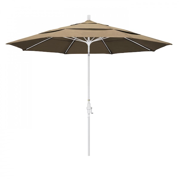 California Umbrella Patio Umbrella, Octagon, 109.5" H, Sunbrella Fabric, Heather Beige - 194061021668