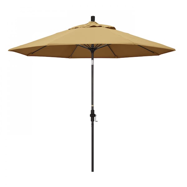 California Umbrella Patio Umbrella, Octagon, 101" H, Sunbrella Fabric, Wheat - 194061025819