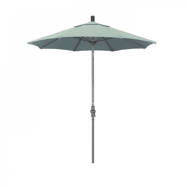 California Umbrella Patio Umbrella, Octagon, 102.5" H, Sunbrella Fabric, Spa - 194061023181
