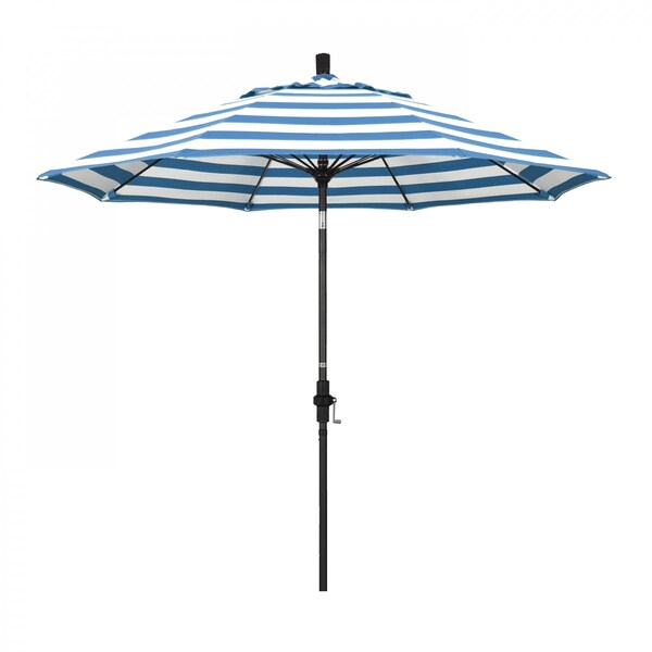 California Umbrella Patio Umbrella, Octagon, 101" H, Sunbrella Fabric, Cabana Regatta - 194061027875