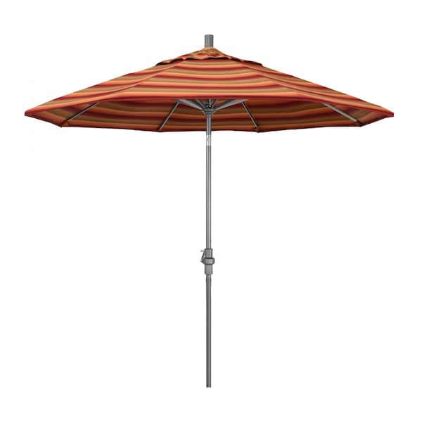 California Umbrella Patio Umbrella, Octagon, 102.38" H, Sunbrella Fabric, Astoria Sunset - 194061016459