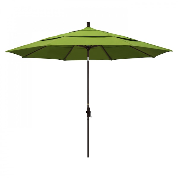 California Umbrella Patio Umbrella, Octagon, 110.5" H, Sunbrella Fabric, Macaw - 194061013779