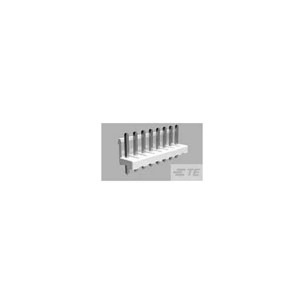 Te Connectivity Board Connector, 8 Contact(S), 1 Row(S), Male, Straight, Solder Terminal, Red Insulator, Plug - 4-1123723-8