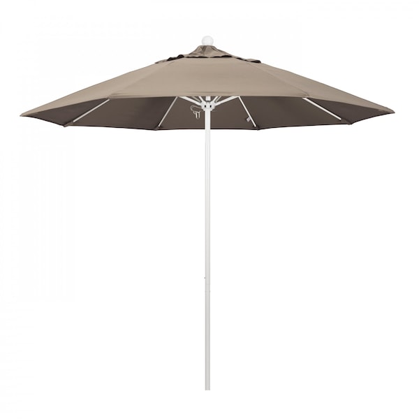 California Umbrella Patio Umbrella, Octagon, 103" H, Sunbrella Fabric, Taupe - 194061007419