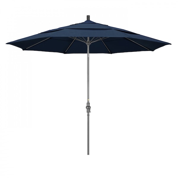 California Umbrella Patio Umbrella, Octagon, 109.5" H, Sunbrella Fabric, Spectrum Indigo - 194061019696