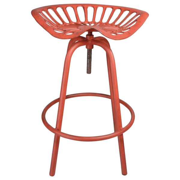 Esschert Design Esschert Design IH024 Cast Iron & Steel Industrial Heritage Tractor Chair; Red - IH024