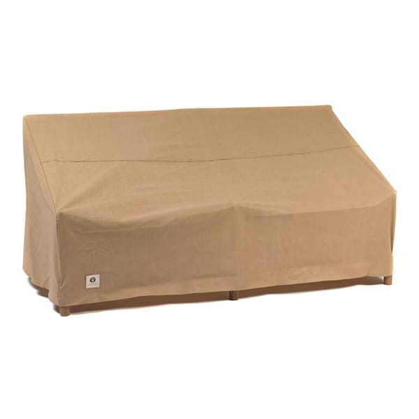 Duck Covers 87 in. Essential Patio Sofa Cover - Latte - ESO873735