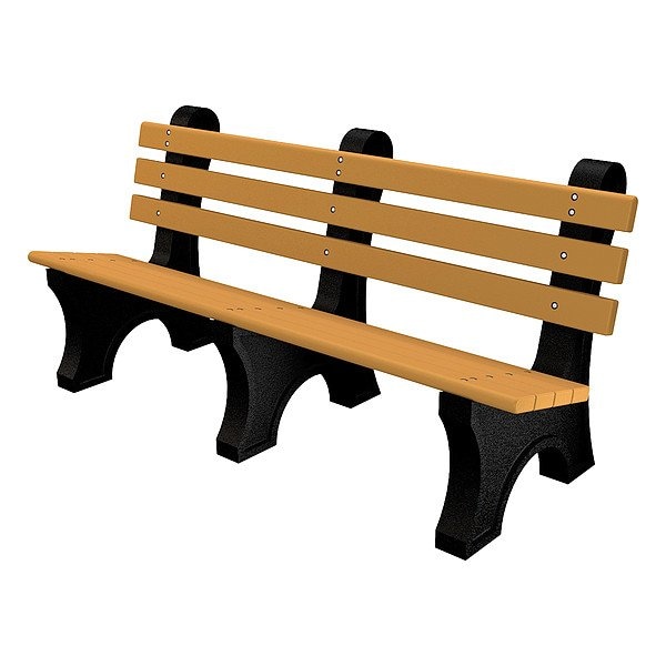 Ultrasite Outdoor Bench, 72 in L, Cedar - PB 6CEDCPAE