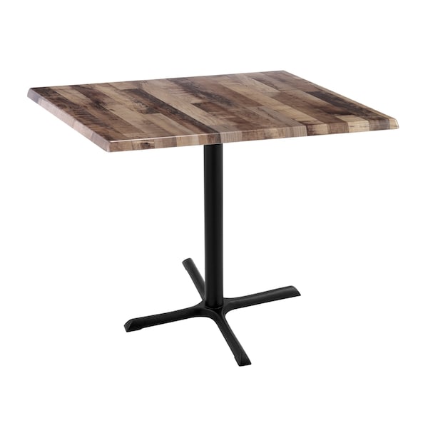 Holland Bar Stool Co 36" Tall In/Outdoor All-Season Table, 36" x 36" Square Rustic Top - OD211-3036BWOD36SQRUSTIC