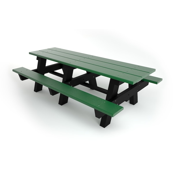 Frog Furnishings Green 8' A-Frame Table with Black Frame - PB APIC8GRE
