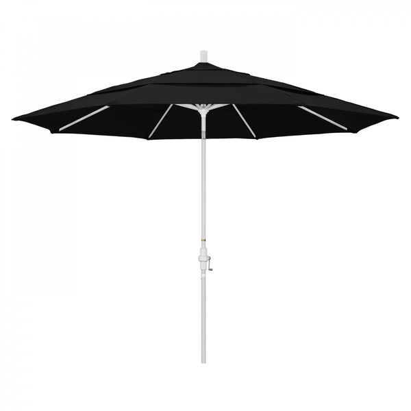 California Umbrella Patio Umbrella, Octagon, 110.5" H, Sunbrella Fabric, Black - 194061014523
