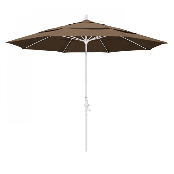 California Umbrella Patio Umbrella, Octagon, 109.5" H, Sunbrella Fabric, Cocoa - 194061021569