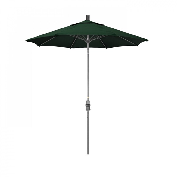 California Umbrella Patio Umbrella, Octagon, 102.5" H, Sunbrella Fabric, Forest Green - 194061023297